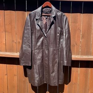 Santa Fe brown leather jacket size 3x in good condition